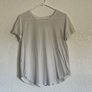 White Lululemon Tie back Tee Size 4